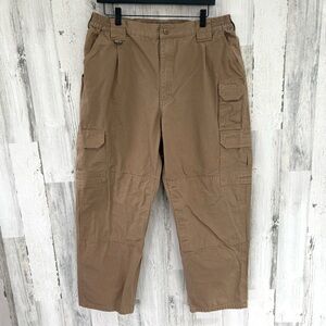 5.11 Men’s Tactical Pants Size 38X30 In Coyote Brown Snap & Zip Closure
